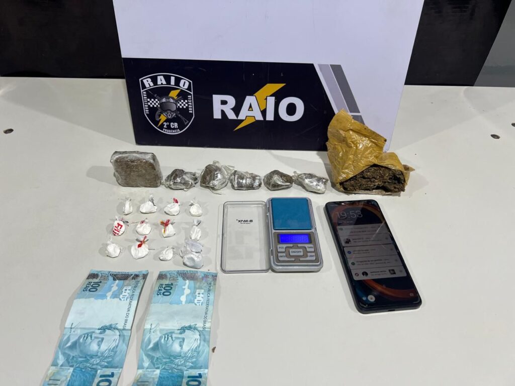 Jovem preso com drogas e balança em Várzea Grande