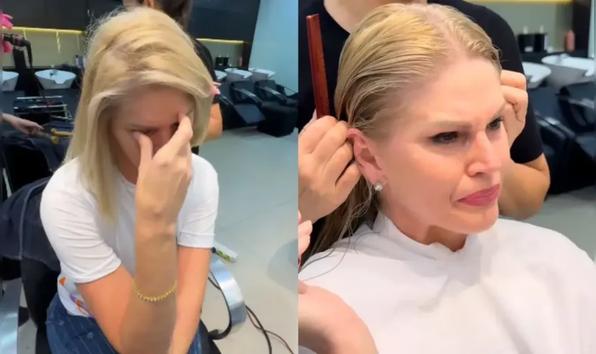 Val Marchiori corta cabelo em gesto de recomeço após diagnóstico de câncer